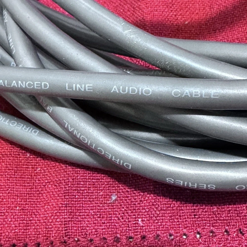 AR Acoustic Research Pro Series Directional Balanced Audio Cable 25 Ft. Gold Pla